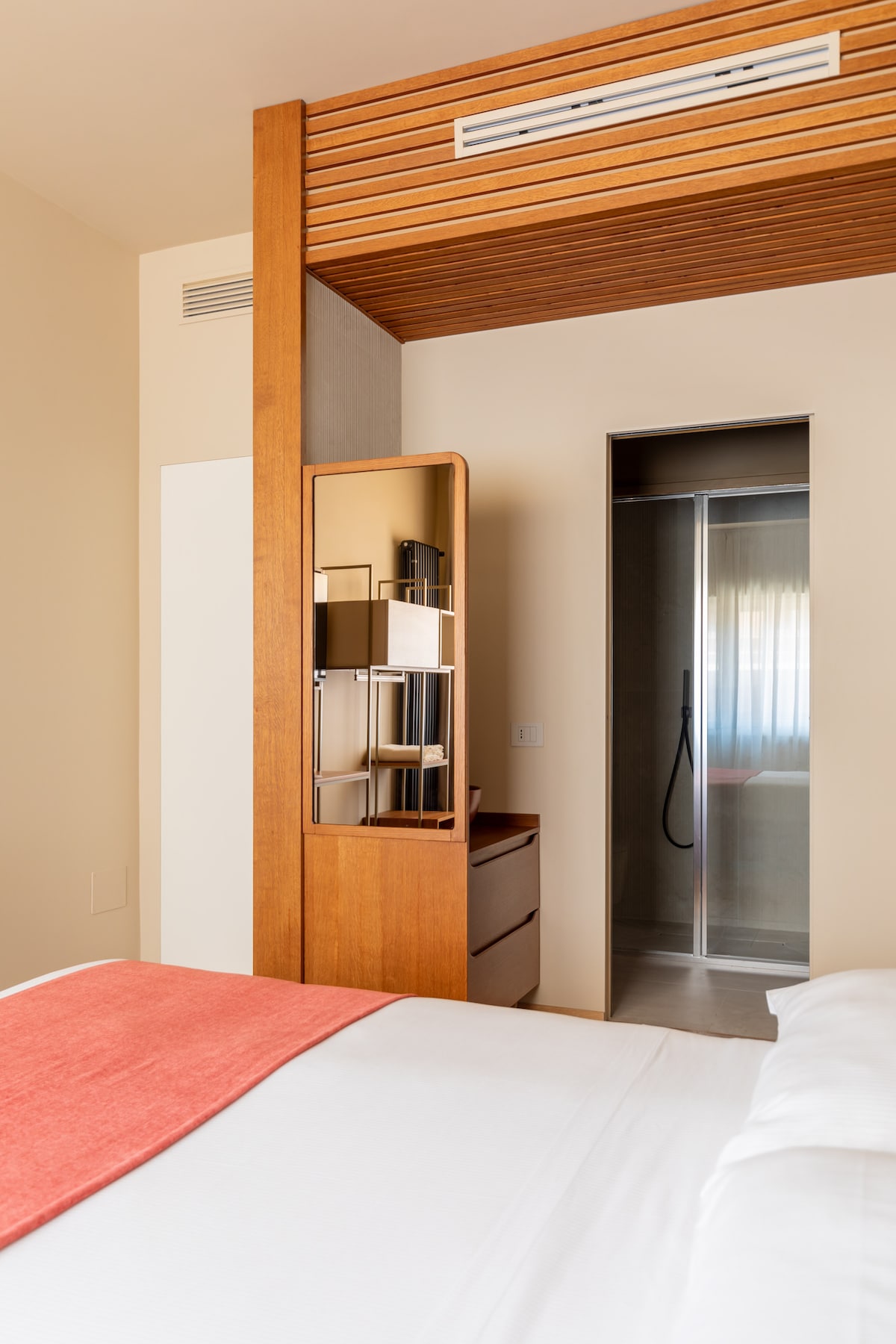 18 bedroom1 nightstand and art